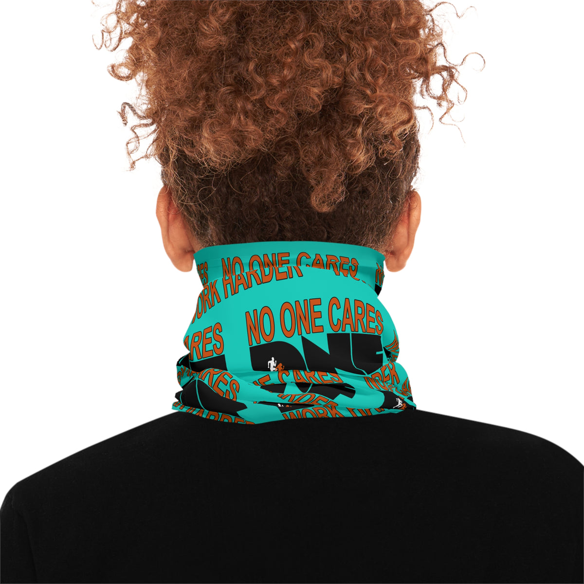NO ONE CARES * WORK HARDER - Lightweight Neck Gaiter