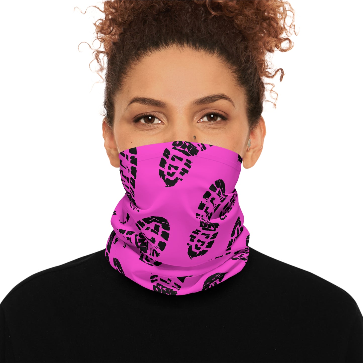 Trail Treads Pink - Lightweight Neck Gaiter