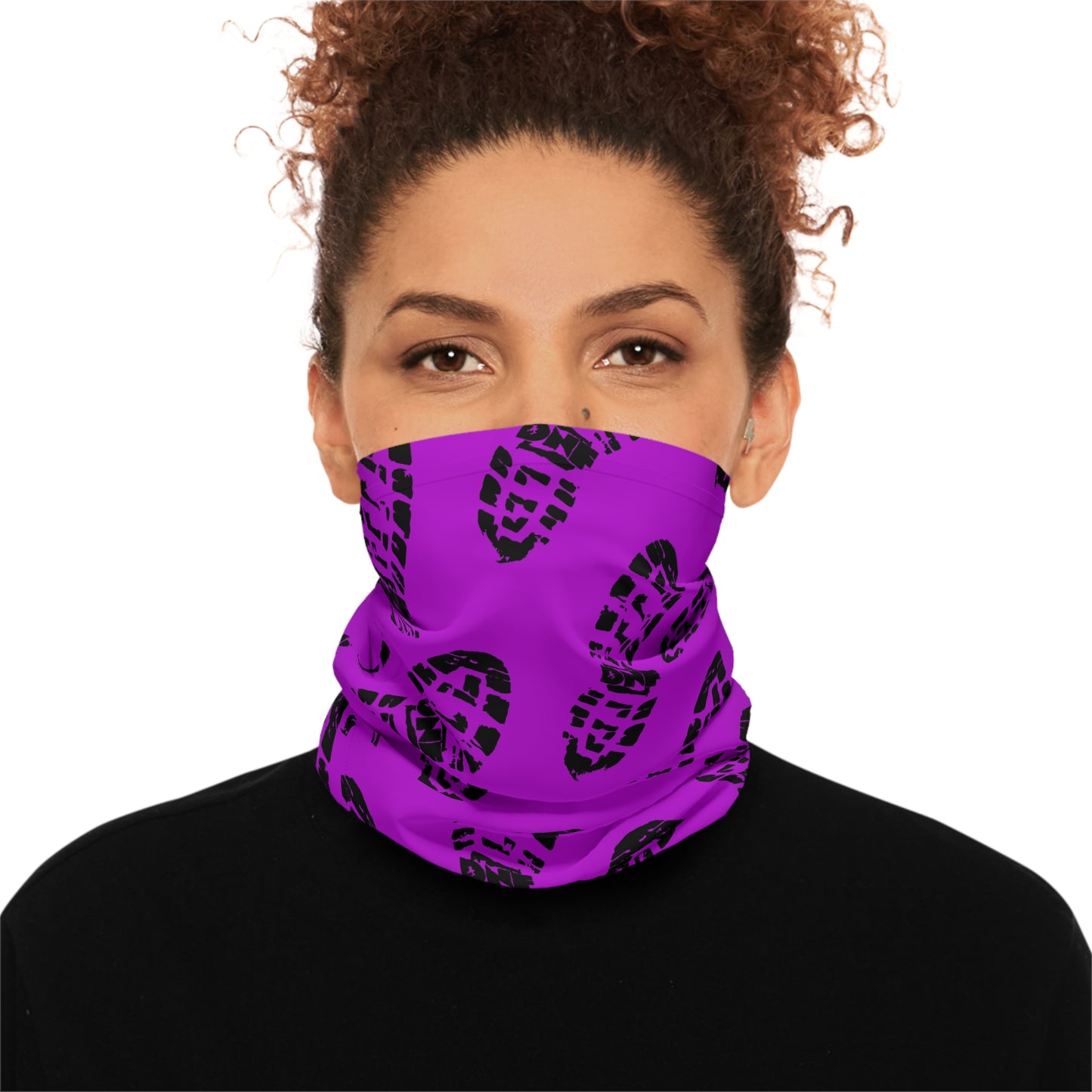 Trail Treads Purple - Lightweight Neck Gaiter