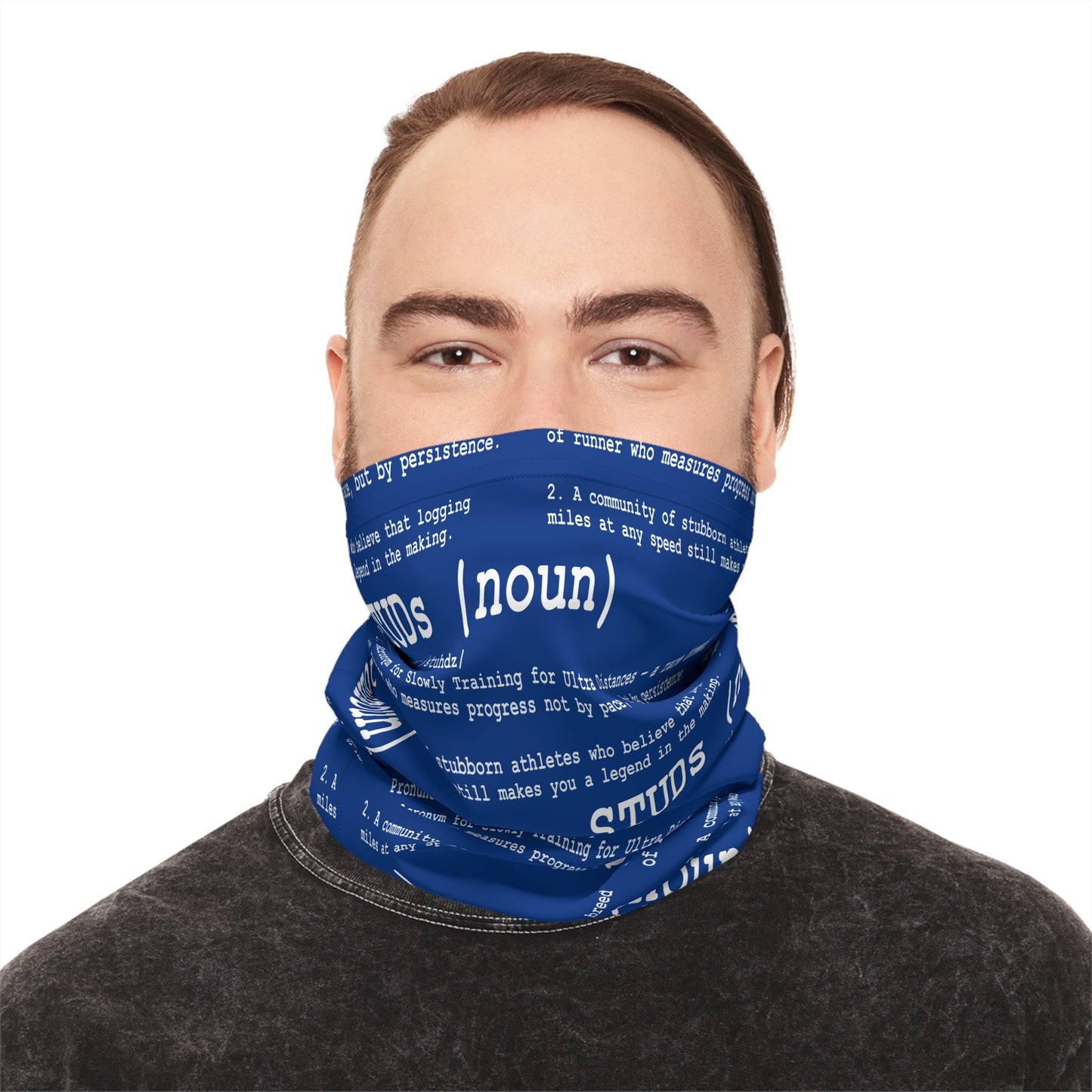 STUDs Definition White - Lightweight Neck Gaiter