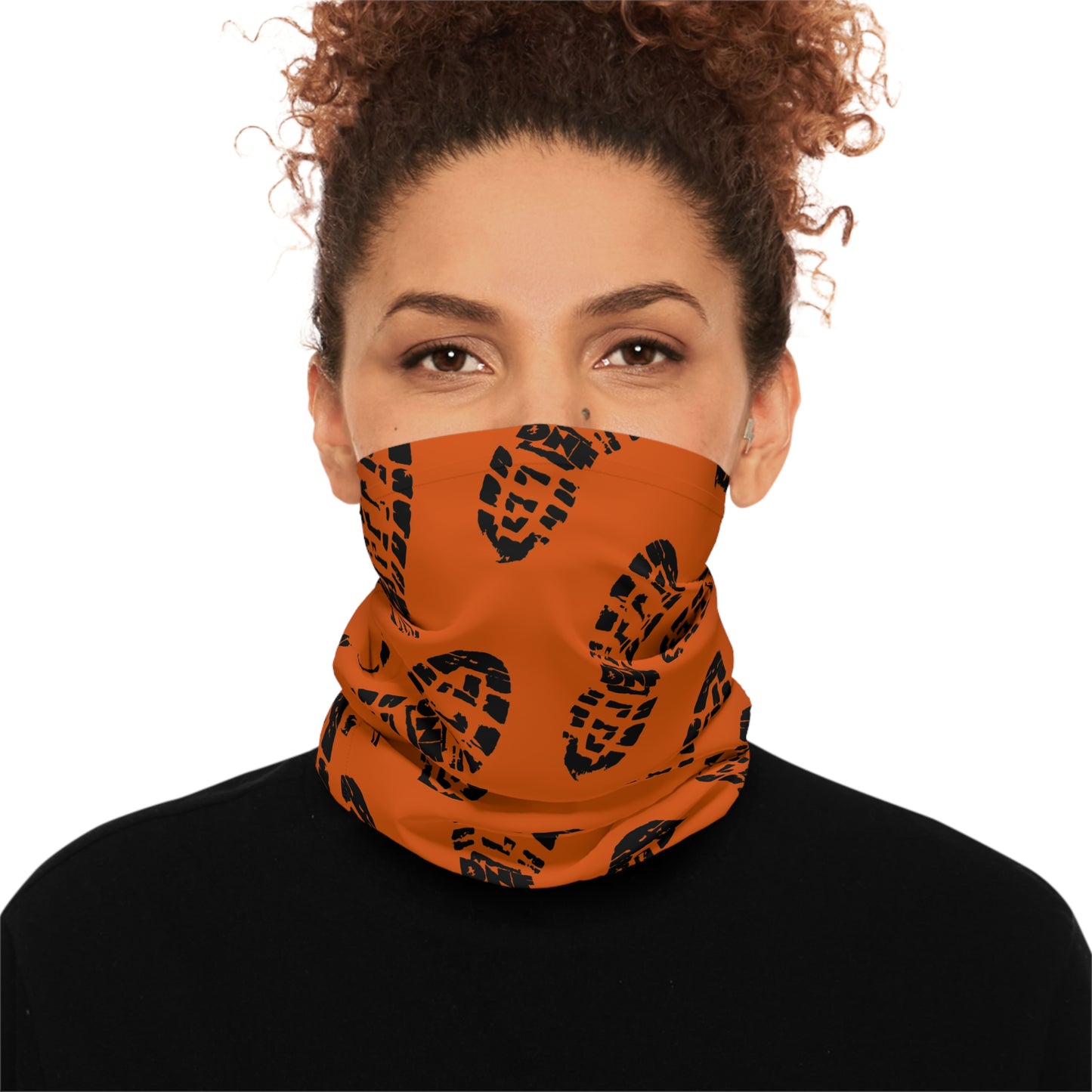 Trail Treads Orange - Lightweight Neck Gaiter