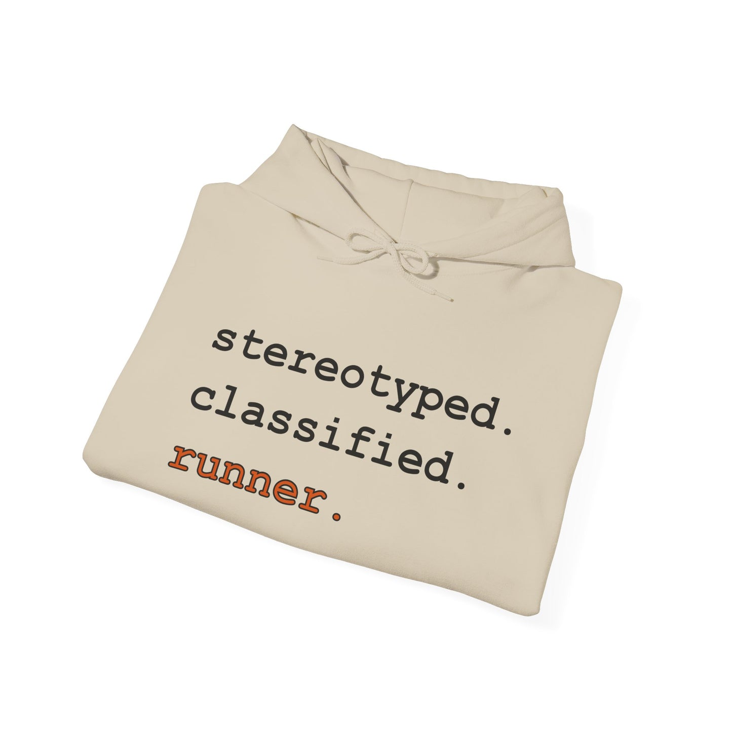 stereotyped. classified. runner - Hoodie