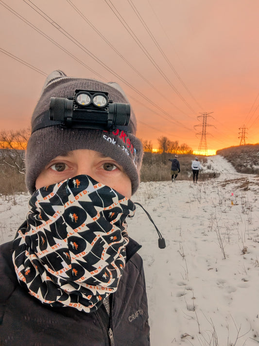 Winter Neck Gaiter With Drawstring